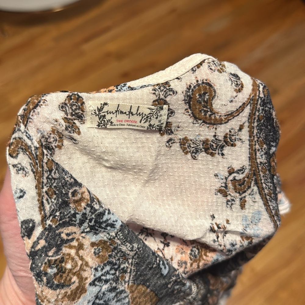 Free People Dobby Dot Slip Ivory Combo - Picture 7 of 8